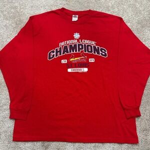 Vintage 2004 NL Champions St. Louis Cardinals Long Sleeve Shirt Men's XL